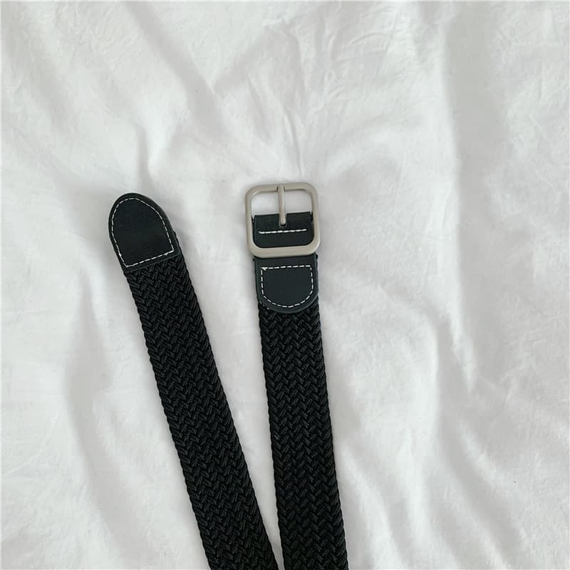 ベルトメンズ  メッシュ シンプル編み込み