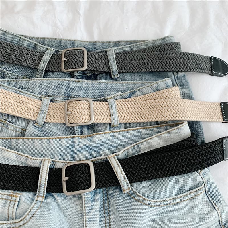 ベルトメンズ  メッシュ シンプル編み込み