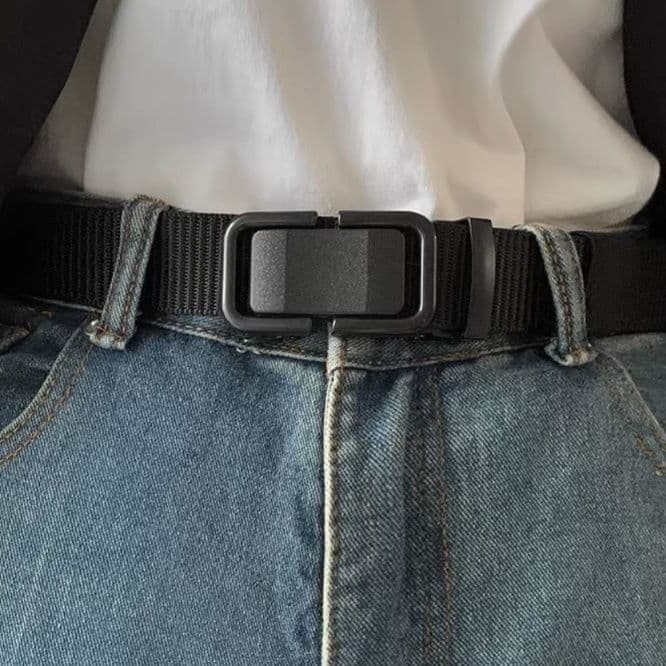 ベルトメンズ メッシュ スマートロック式
