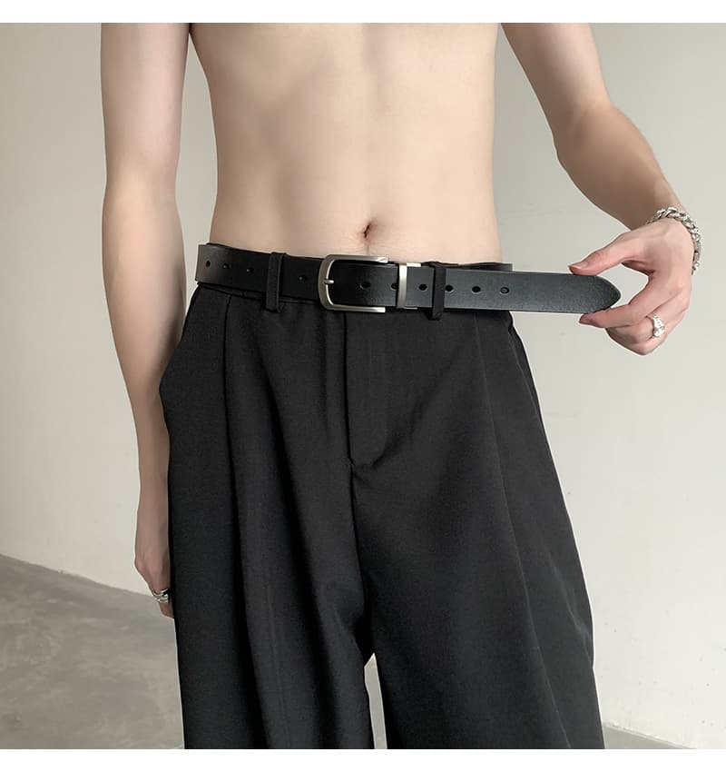 ベルトメンズ 革 上質シンプル細身ベルト